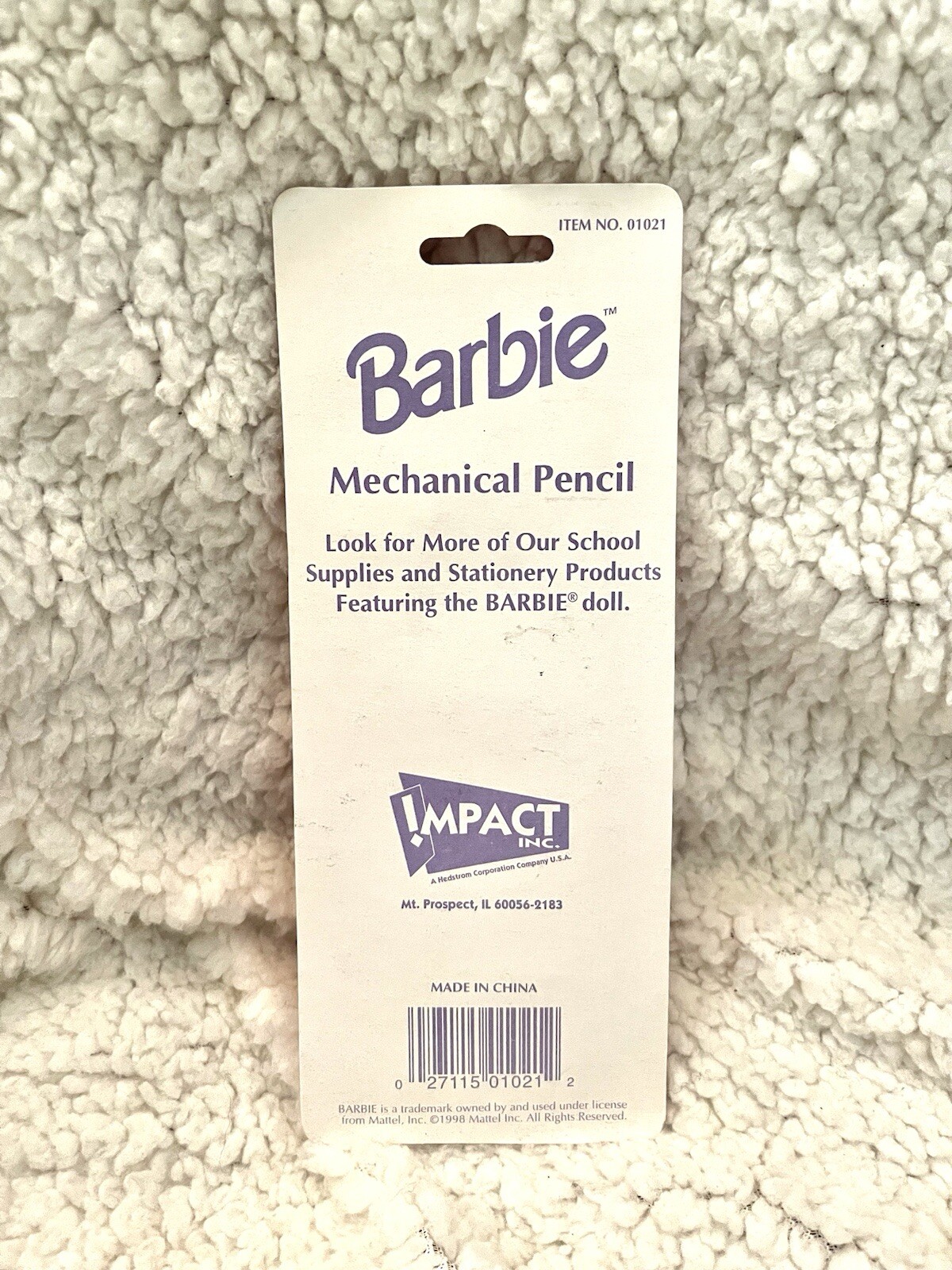 Vintage 1998 Mattel Barbie Mechanical Pencils in Original Packaging – 2pc NEW!