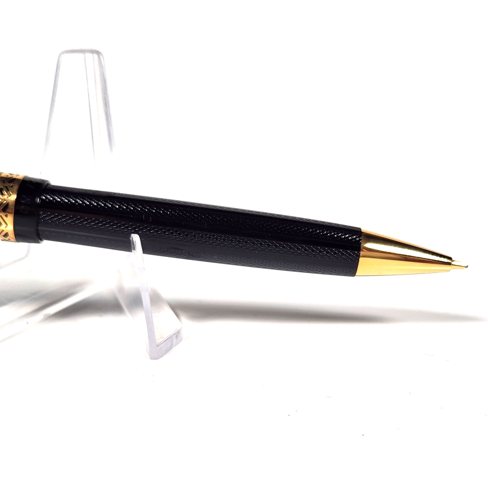 Rare Vtg 1990 Pilot Custom 72 GT Guilloche Black 24K GP Mechanical Pencil NOS!
