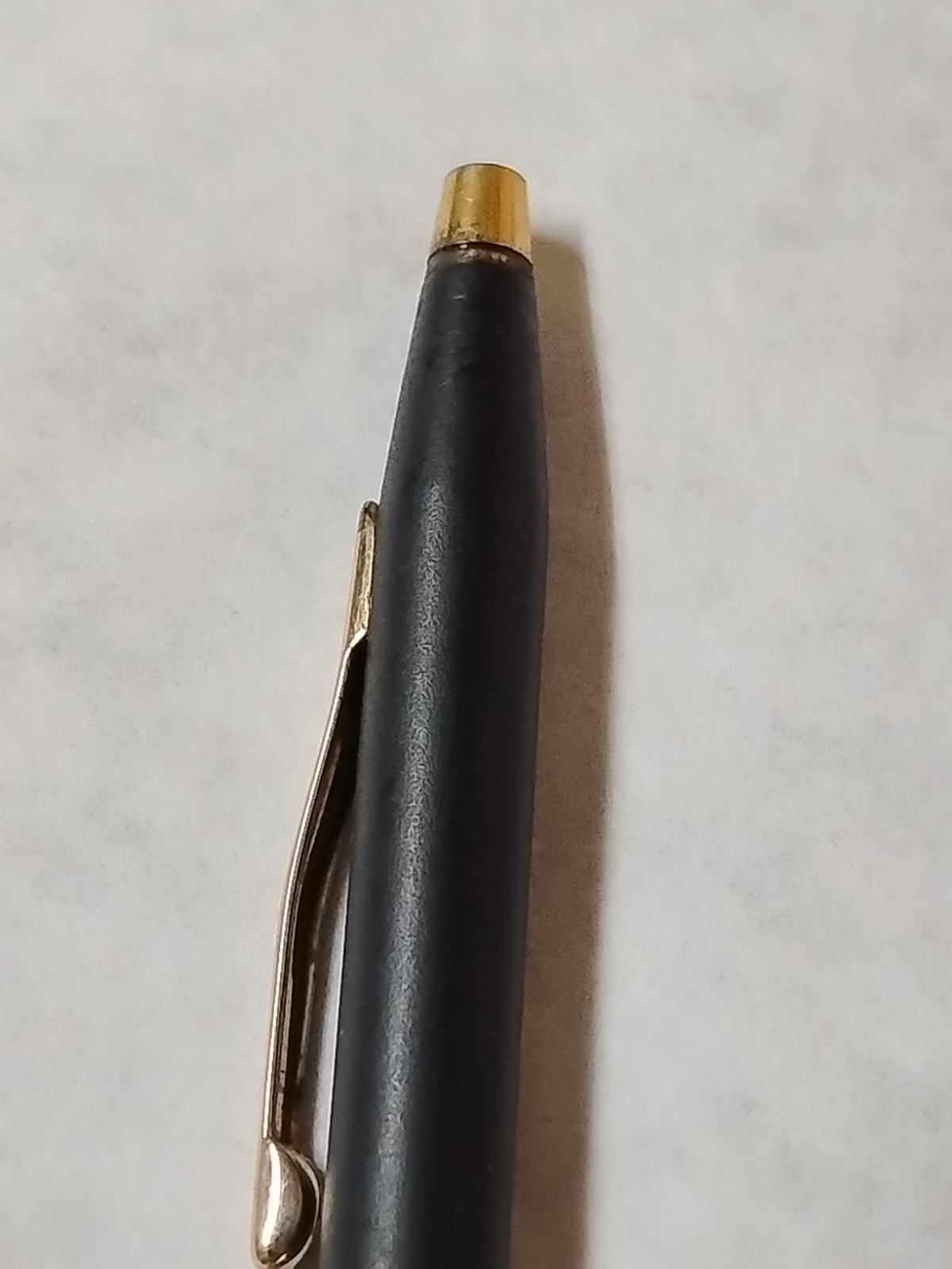 Vintage Cross Classic Century Black Matte Gold Trim Mechanical Pencil #F8