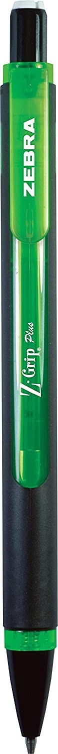 Zebra Pen Z-Grip Plus Mechanical 1 Count (Pack of 3), Green/Yellow/Blue