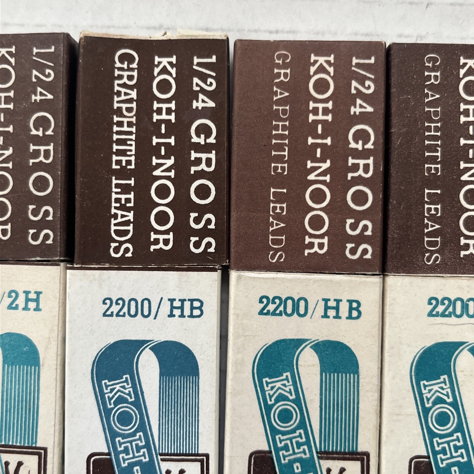 KOH-I-NOOR Graphite Pencil Leads Lot Of 7 2200 / B-F-2H-HB Drafting Open Box New
