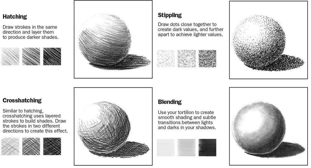 ArtSkills Sketch Pencils for Drawing, Graphite Art 8 Count (Pack of 1), Grey