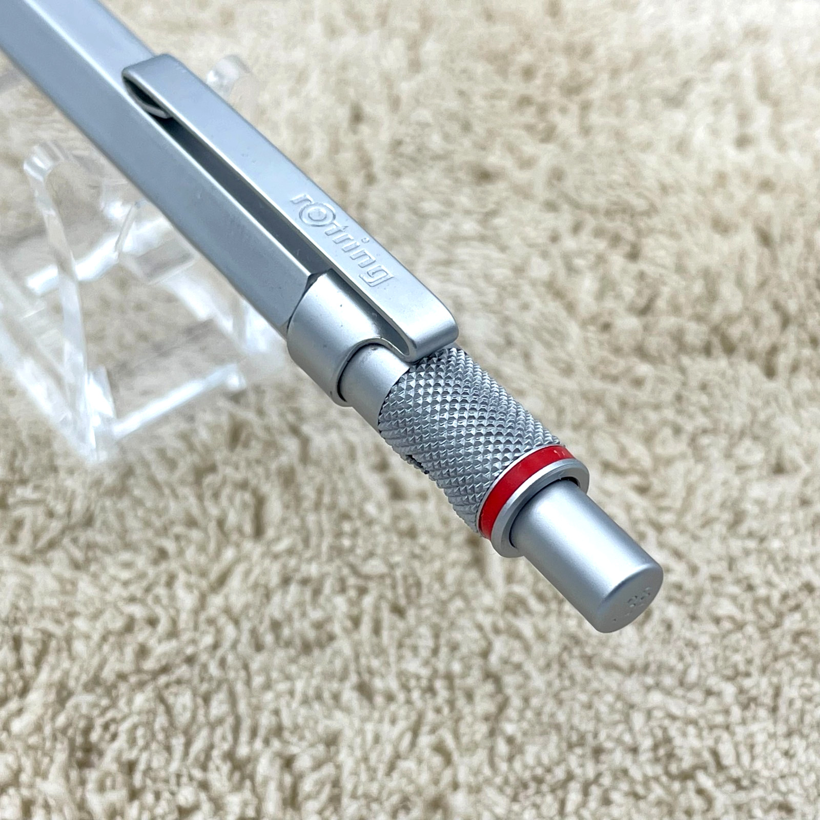 Vintage rOtring 600 Silver 0.35mm Mechanical Pencil No Logo Rare Japan
