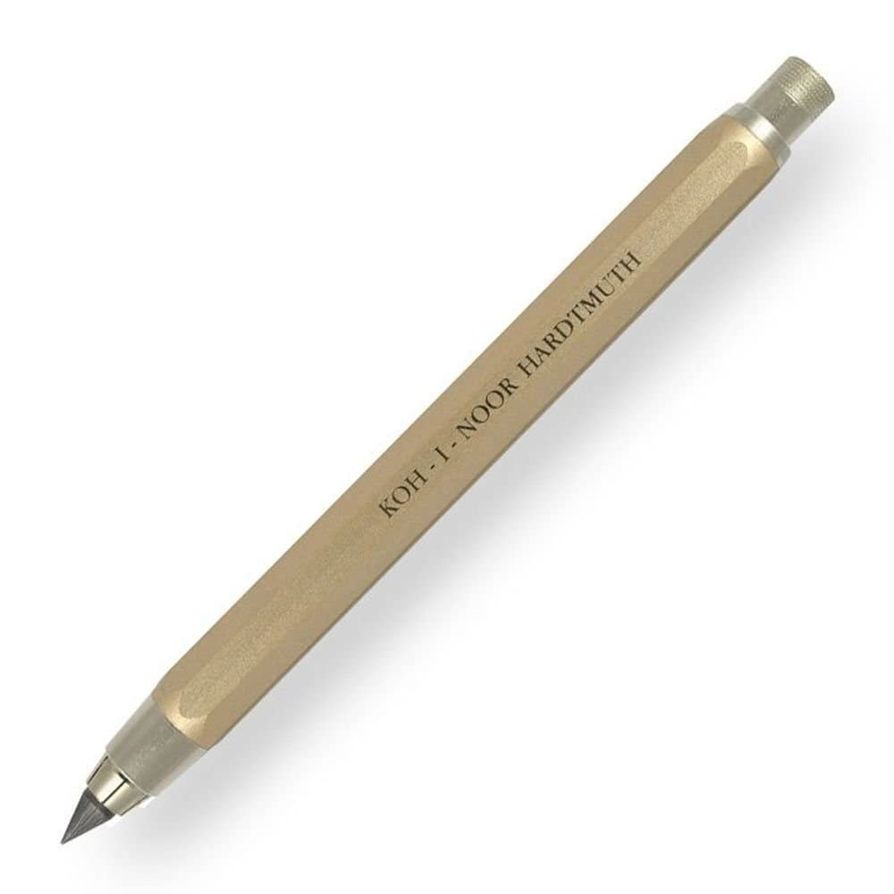 5.6mm Diameter Mechanical Clutch Lead Holder Pencil – Gold