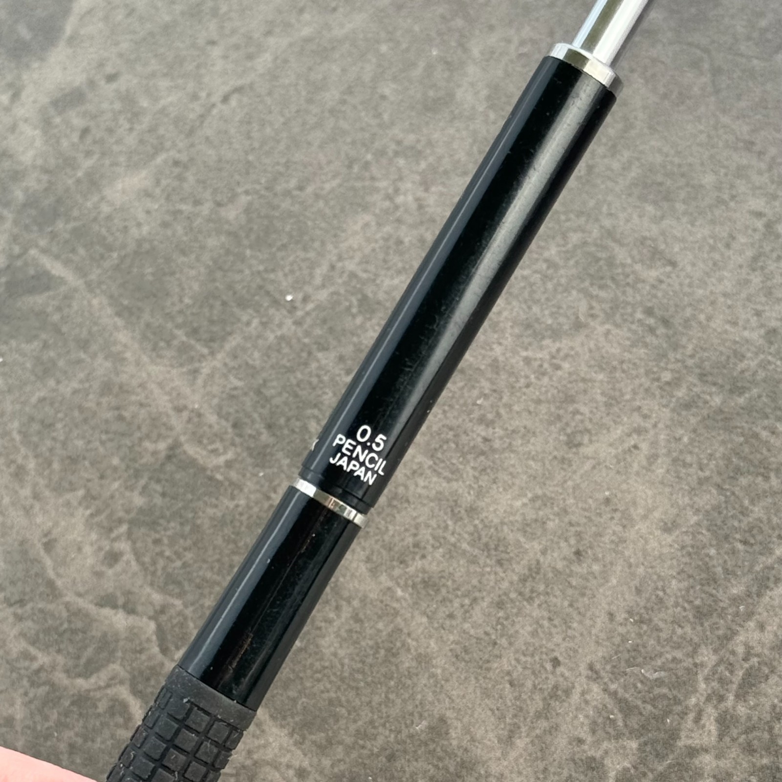 Y&C Grip 350 Double Knock Mechanical Pencil Vintage Black Japan – 0.5mm Lead