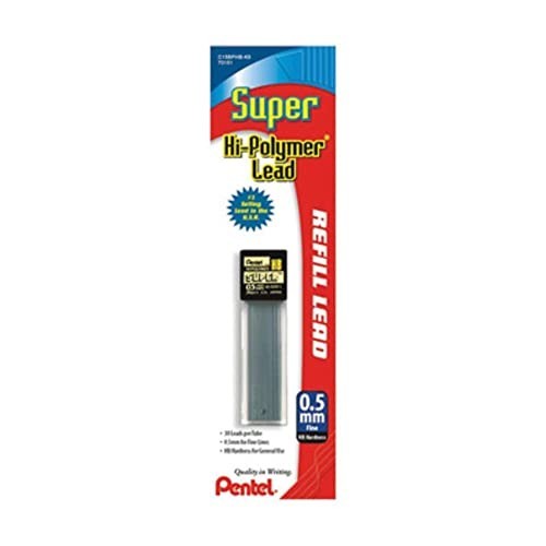 Mechanical Pencil Lead Refill 0.5mm HB Super Hi-Polymer Break Resistant 30