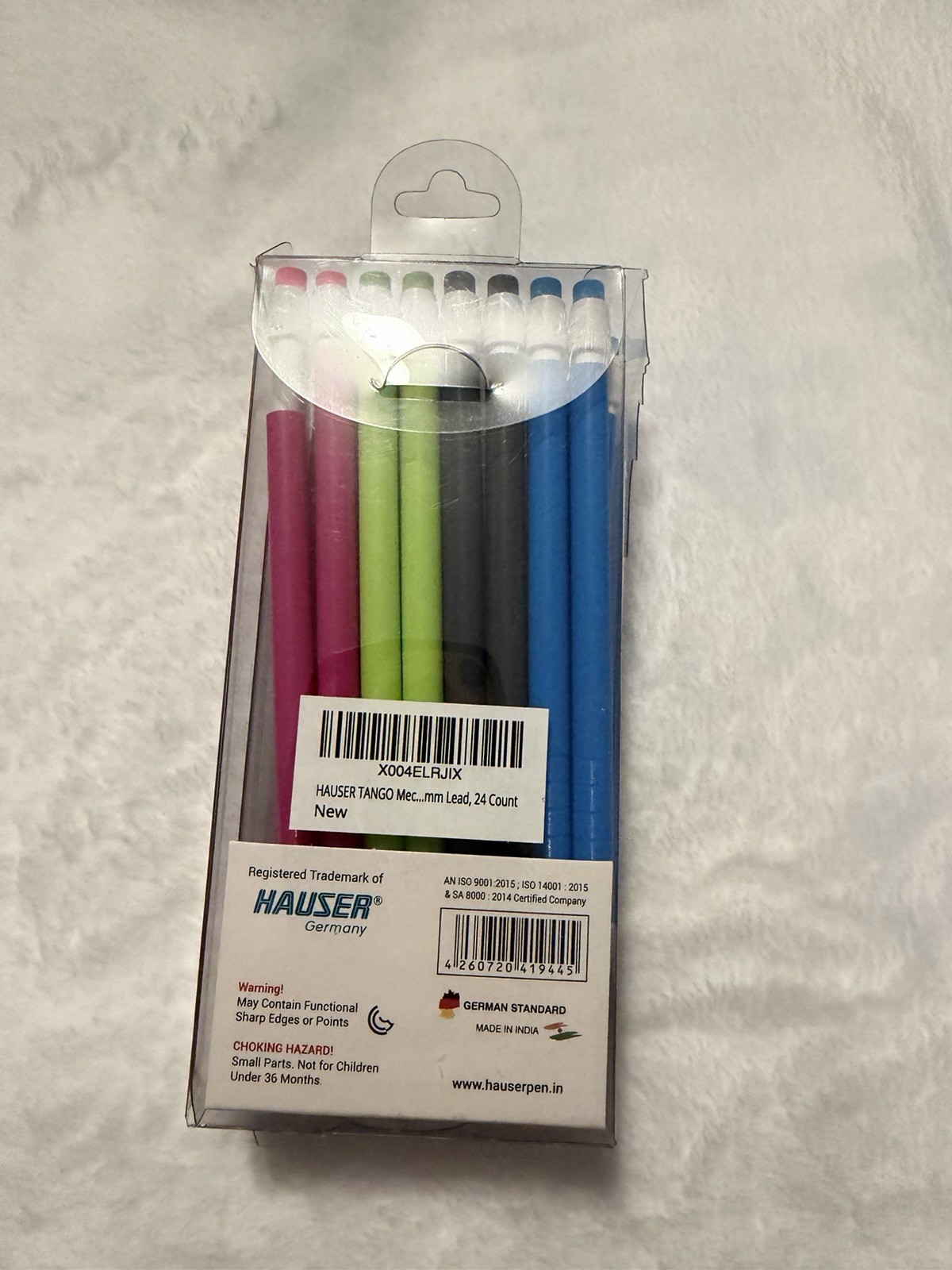 HAUSER TANGO Mechanical Pencil, 0.7 mm Lead, 24 Count