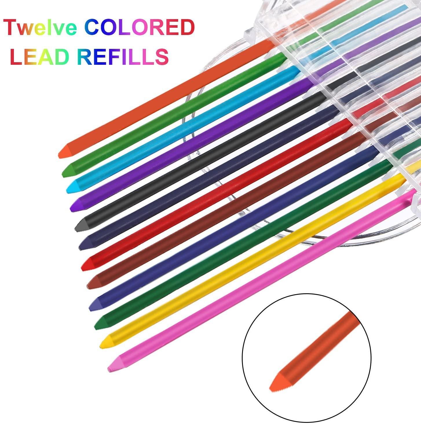 Art Mechanical Pencils Set Metal Drafting Sketching Drawing Pencil Artist Tools