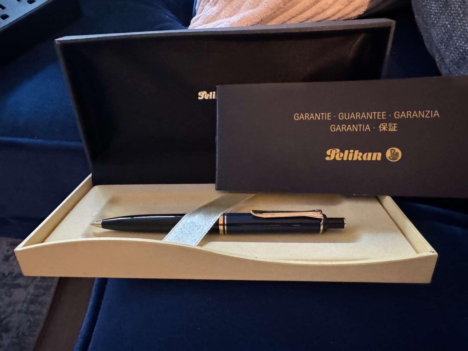 Old Style Pelikan Pencil (0.5 mm) D200 / D250 in Black-Blue (gold cap)