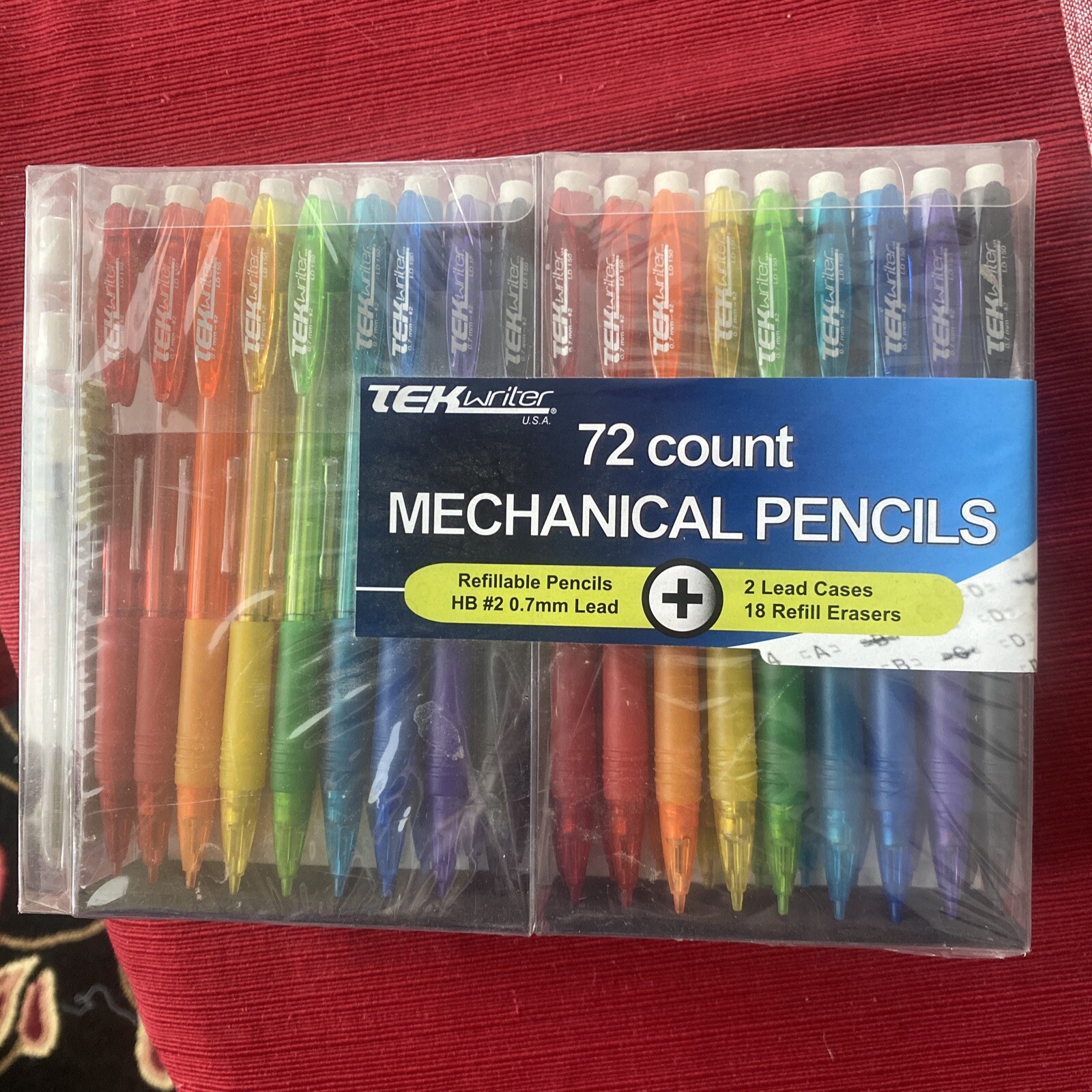 Lead Automatic Mechanical Pencils Erasable Easy Write Colors 9 Color Set 0.7 mm