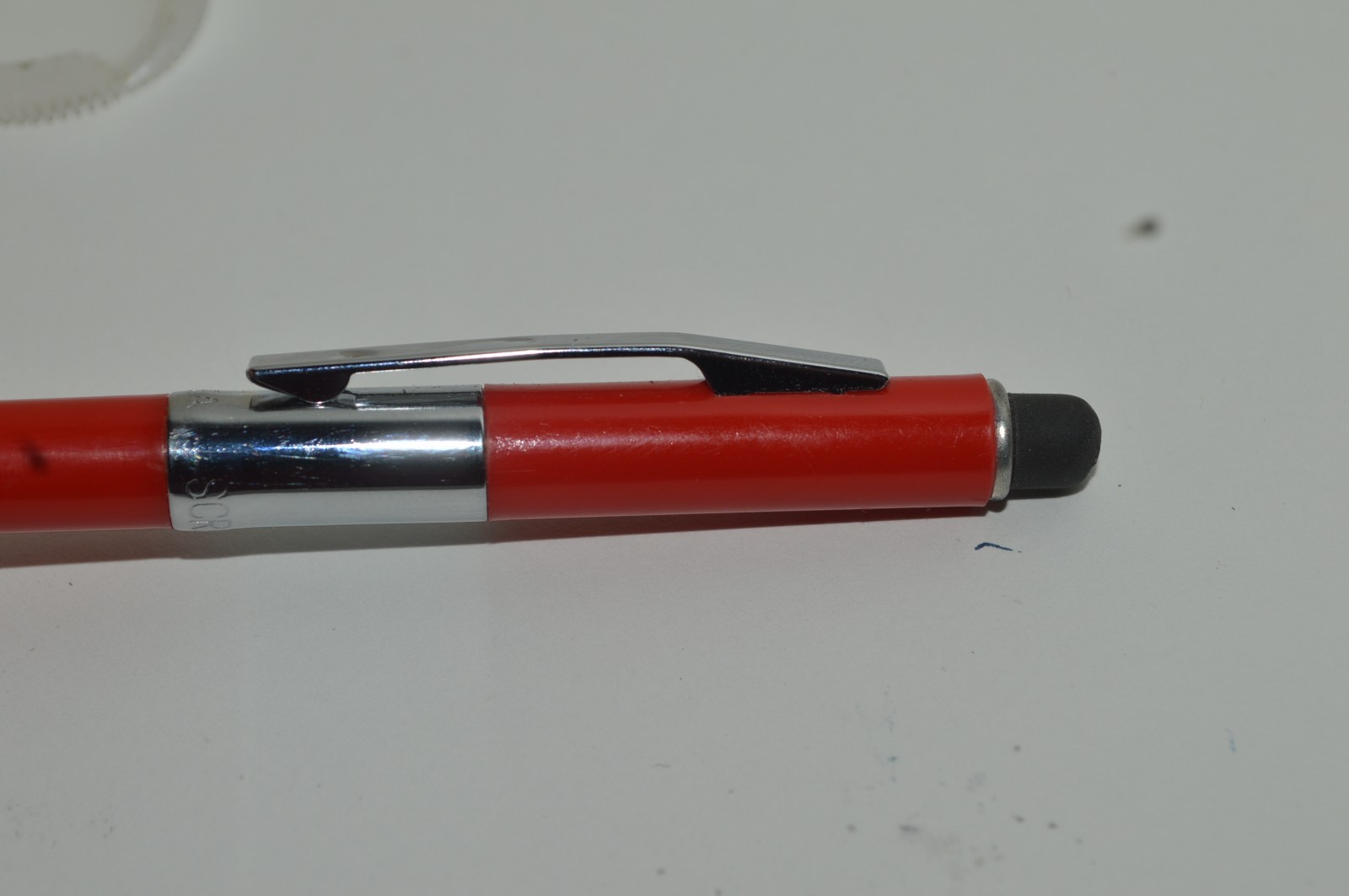 SCRIPTO P369 Mechanical Pencil 0.9mm Tu Tone Korea Red Circa 1970’s Light Use
