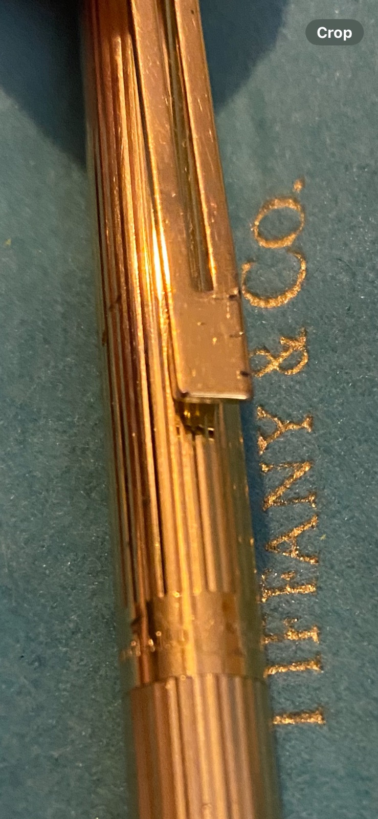 Vintage Sheaffer Gold Electroplated Mechanical Pencil White Dot Clip No Lead