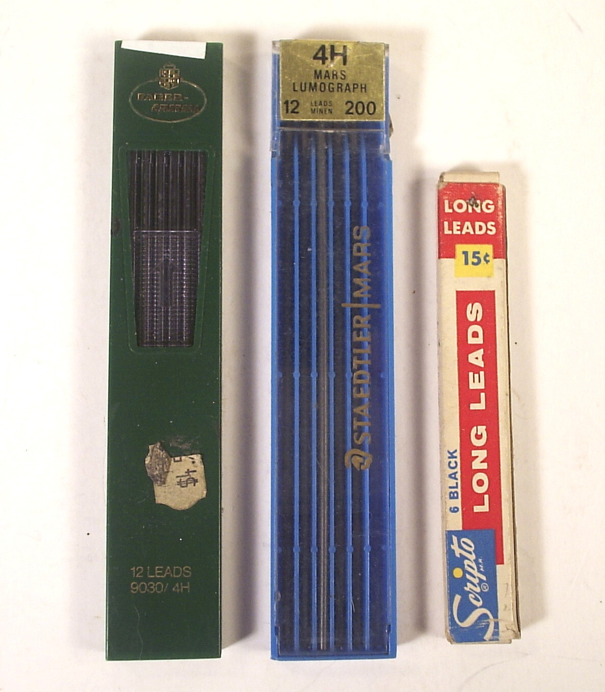 Vintage Lot of Drawing Pencil Leads Eagle A.W. Faber Castell Pentel & Erasers