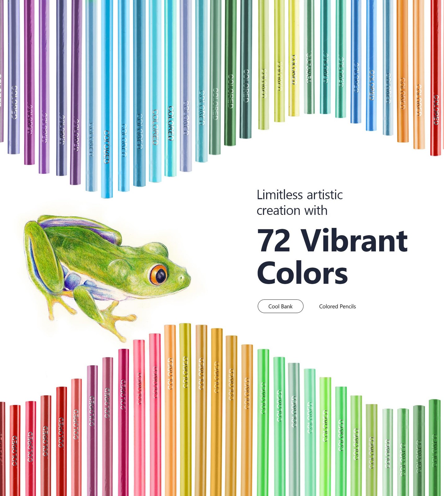 TMOL 72 Pack Colored Pencils for Adult Coloring 1 Count (Pack of 72), 72 pack