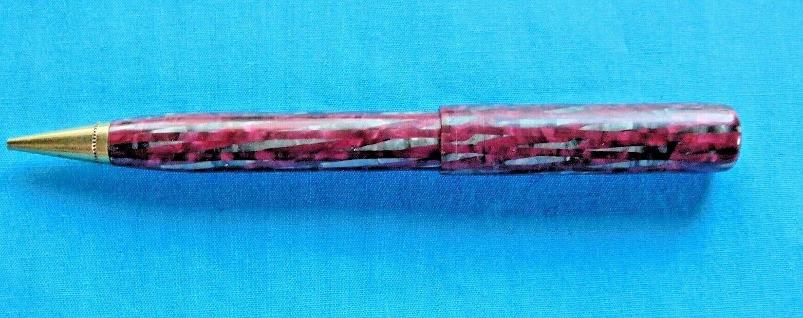 VINTAGE JEWEL TONE JEWELTONE MECHANICAL PENCIL WORKING MAROON MULTI COLOR