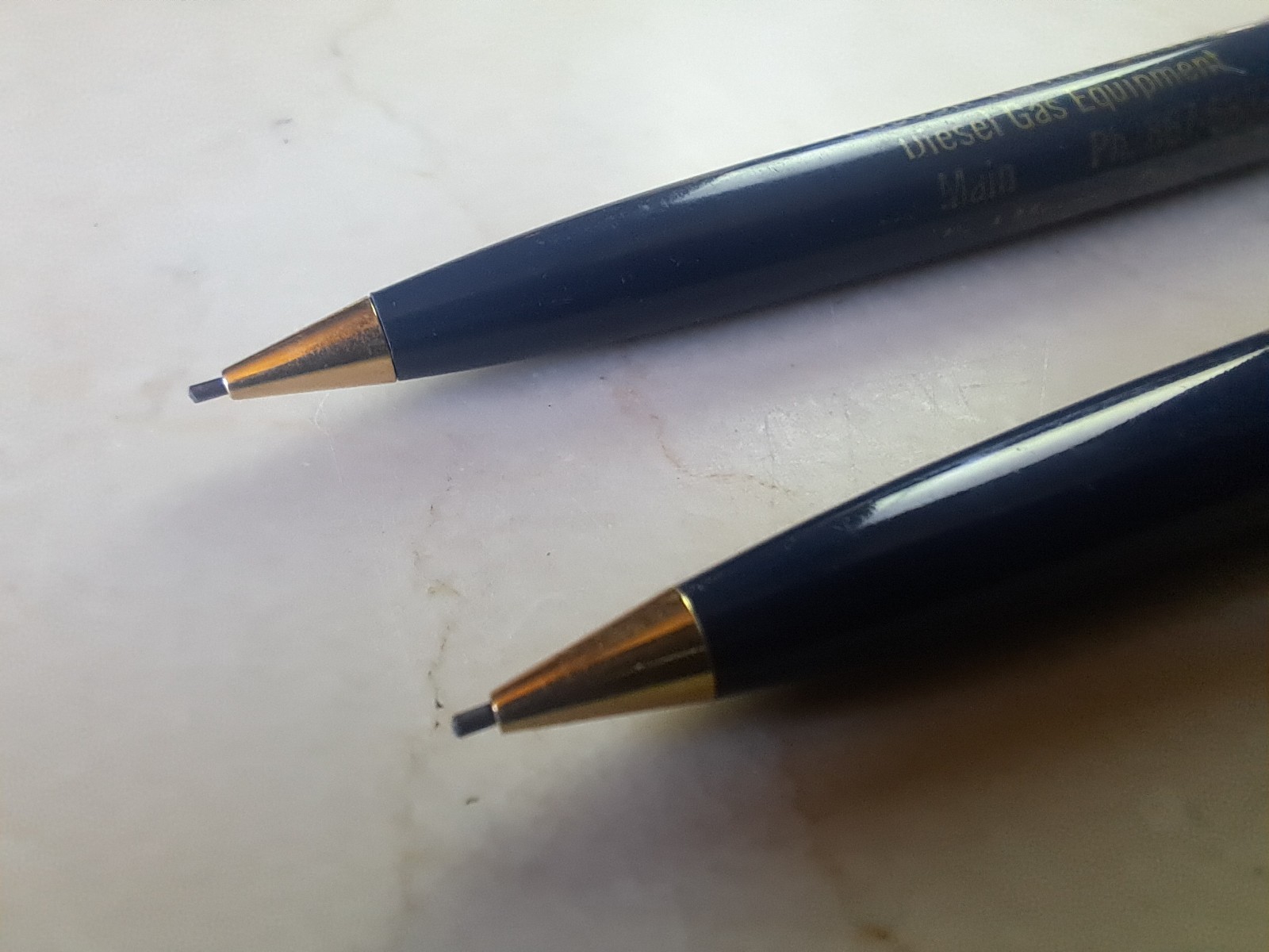 LOT of 2 EVERSHARP Symphony Luxury Navy 0.9mm Pencils 1950’s Advertising