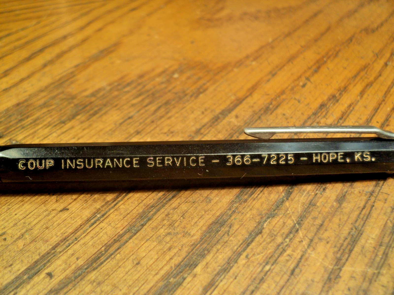 Vintage Autopoint Mechanical Pencil Coup Insurance Service 5-5/8″ Long USA