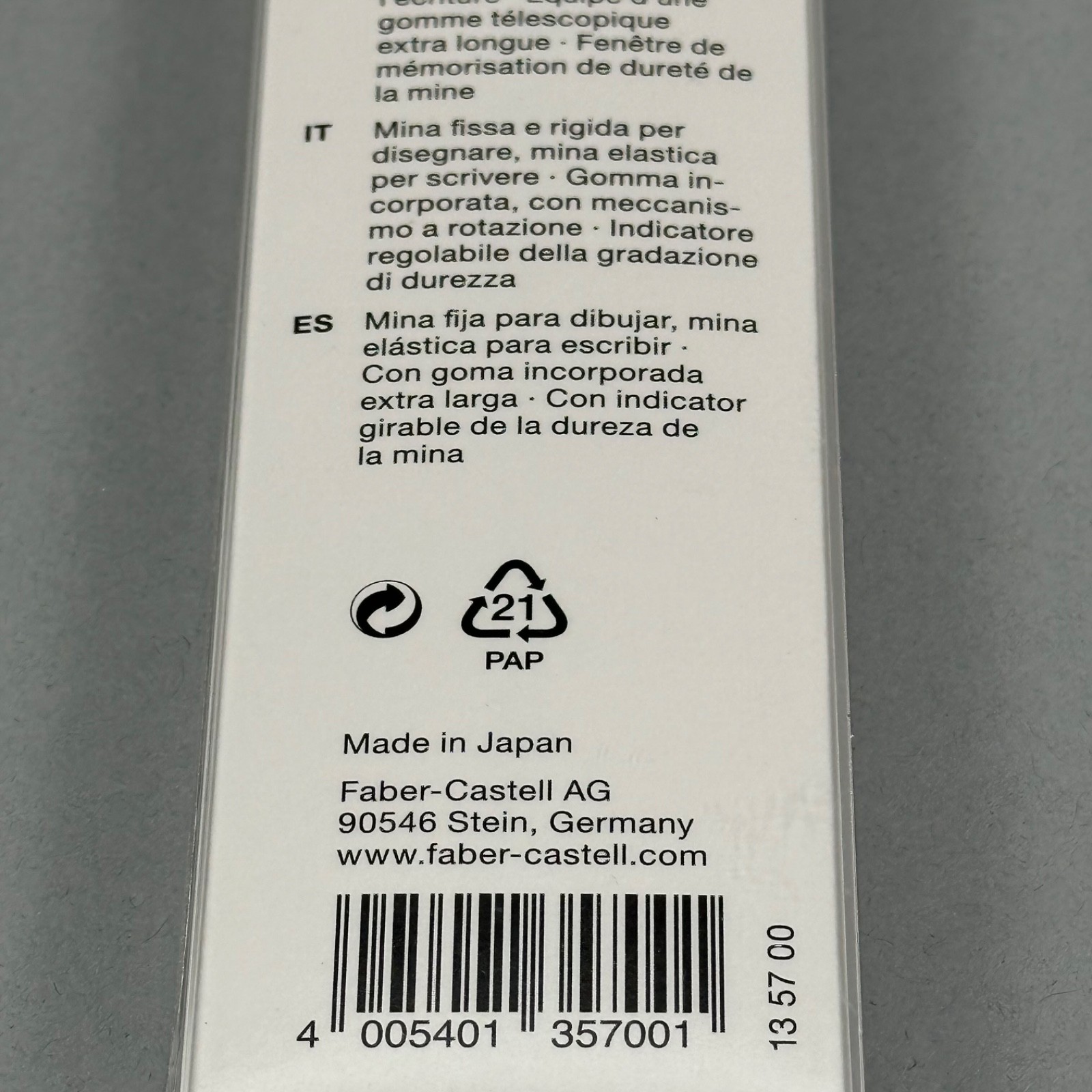 Faber-Castell TK Fine Vario L Mechanical Pencil HB 0.7 mm Lead Black 135700 🇺🇸