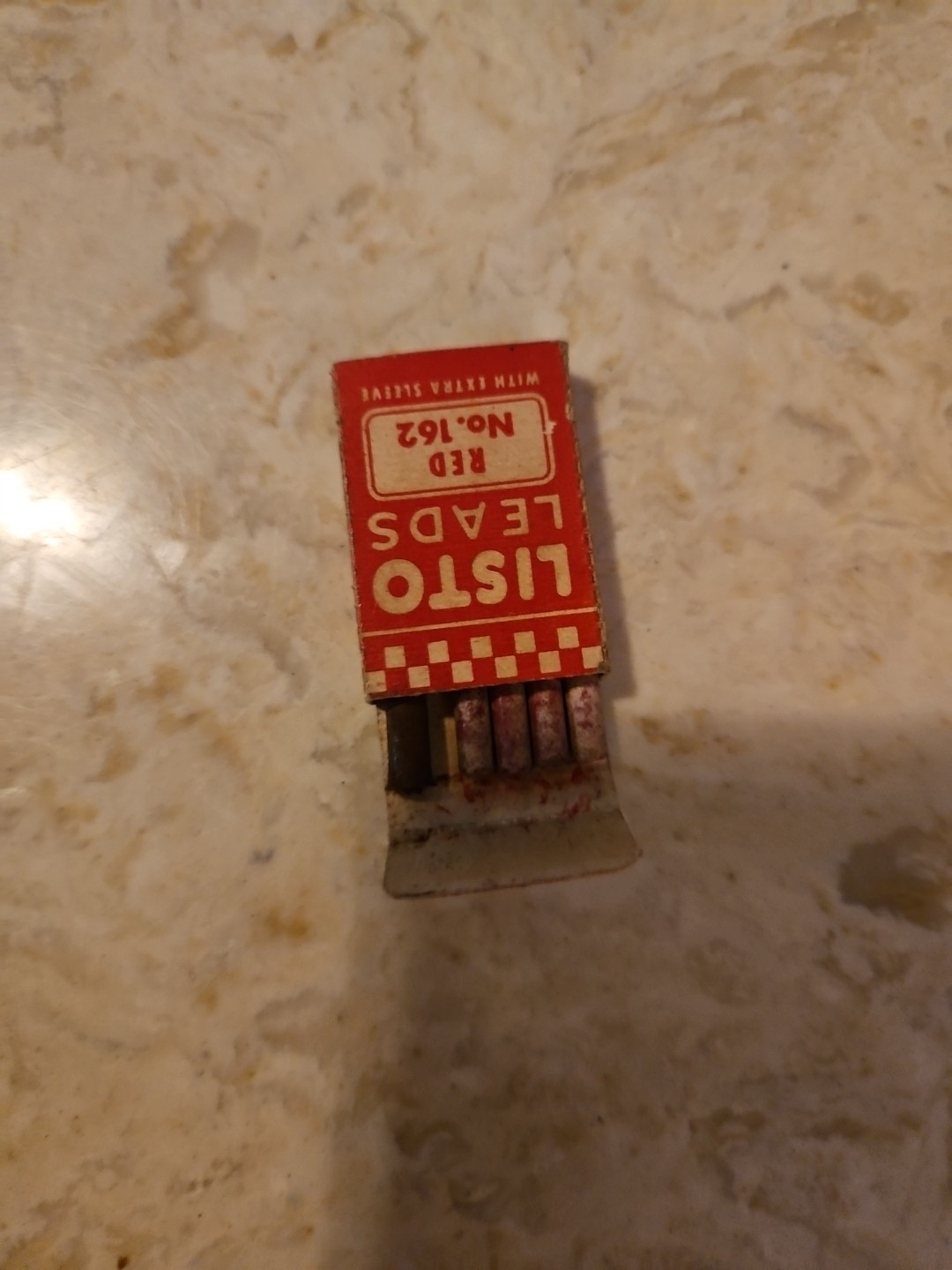 Vintage Listo Leads Red No. 162 Alameda CA USA