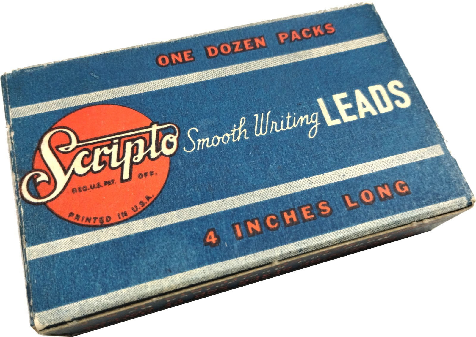 NOS Scripto Smooth Writing Leads Blue Copy Unused 12 Pack in Original Box 6 per
