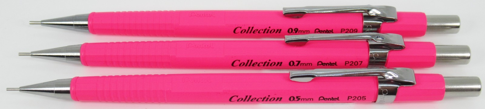 Pentel P200 Collection Neon – Pink, Set of 3 (Brazil)