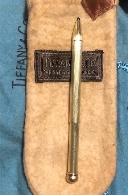 RARE 14K Gold Tiffany & Co Pocket Knife Telescoping Pencil Pendant Fob BOX POUCH