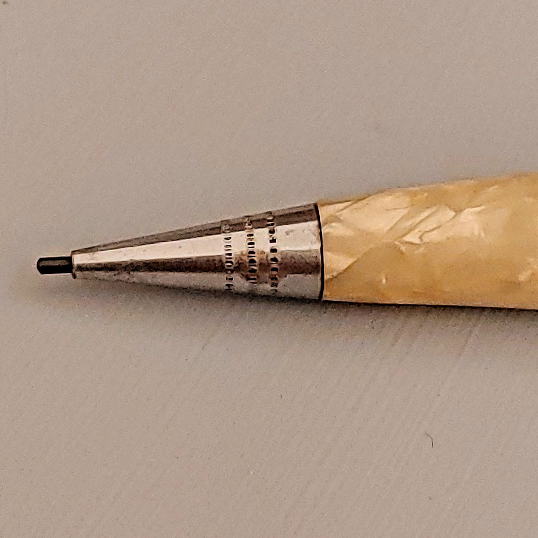 Vintage Celluloid Mechanical Golf Pencil Advertising Ring Top Memphis Hotel MI