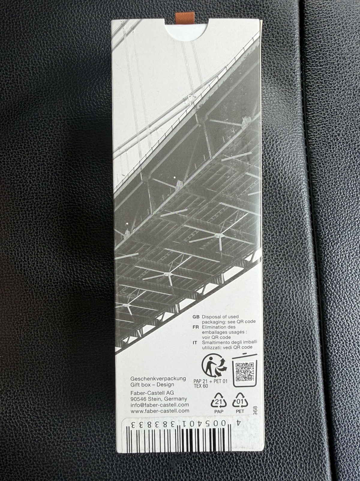 Faber-Castell e-motion Wood and Chrome Mechanical Pencil Pear Tree Black