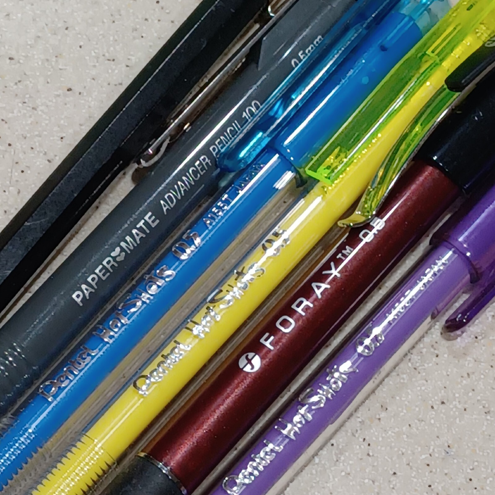 Lot of 40 Mechanical Pencils. Mix Brands 0.5mm,0.7mm & 0.9mm. Pre-owned