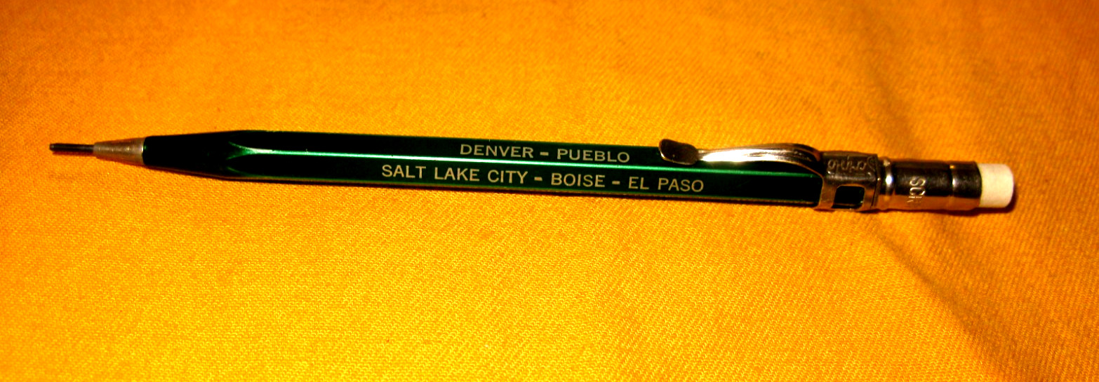 VTG.PRE-OWNED GREEN SCRPTO 4-47 MECHANICAL PENCIL W/THE R.ANDESTY DV.