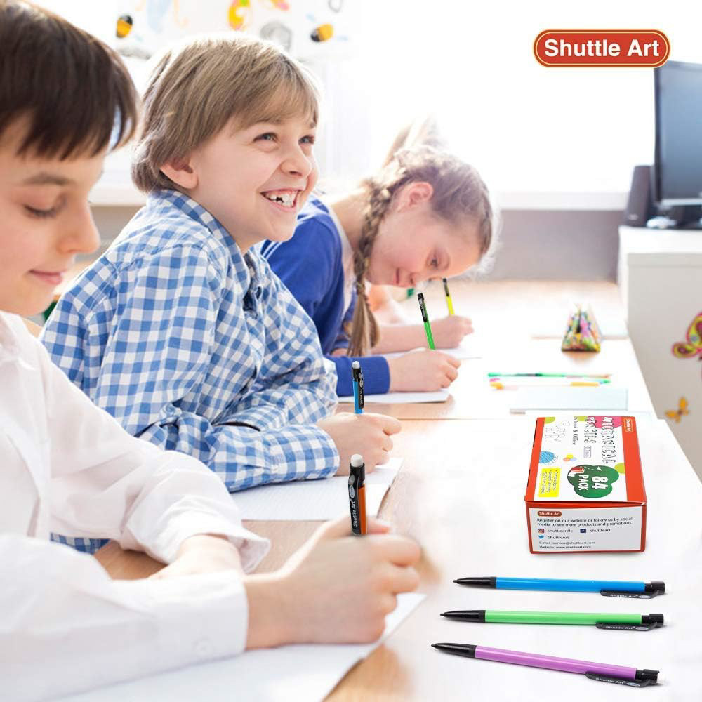 Shuttle Art Mechanical Pencils, 84 Pack Bulk Mechanical Pencils 0.7mm Medium HB