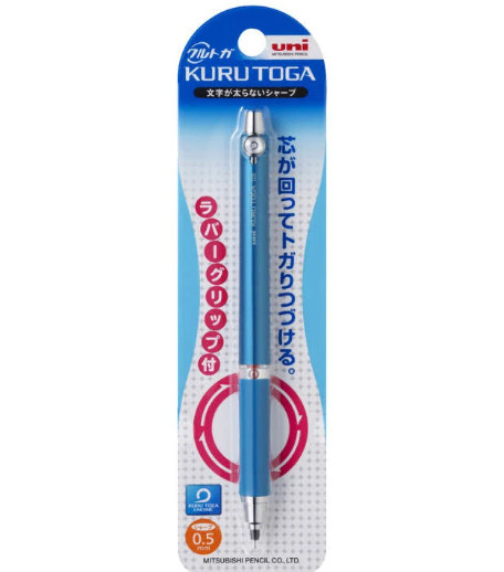 uni-ball Kuru Toga Rubber Grip Mechanical Pencil 0.5 blue