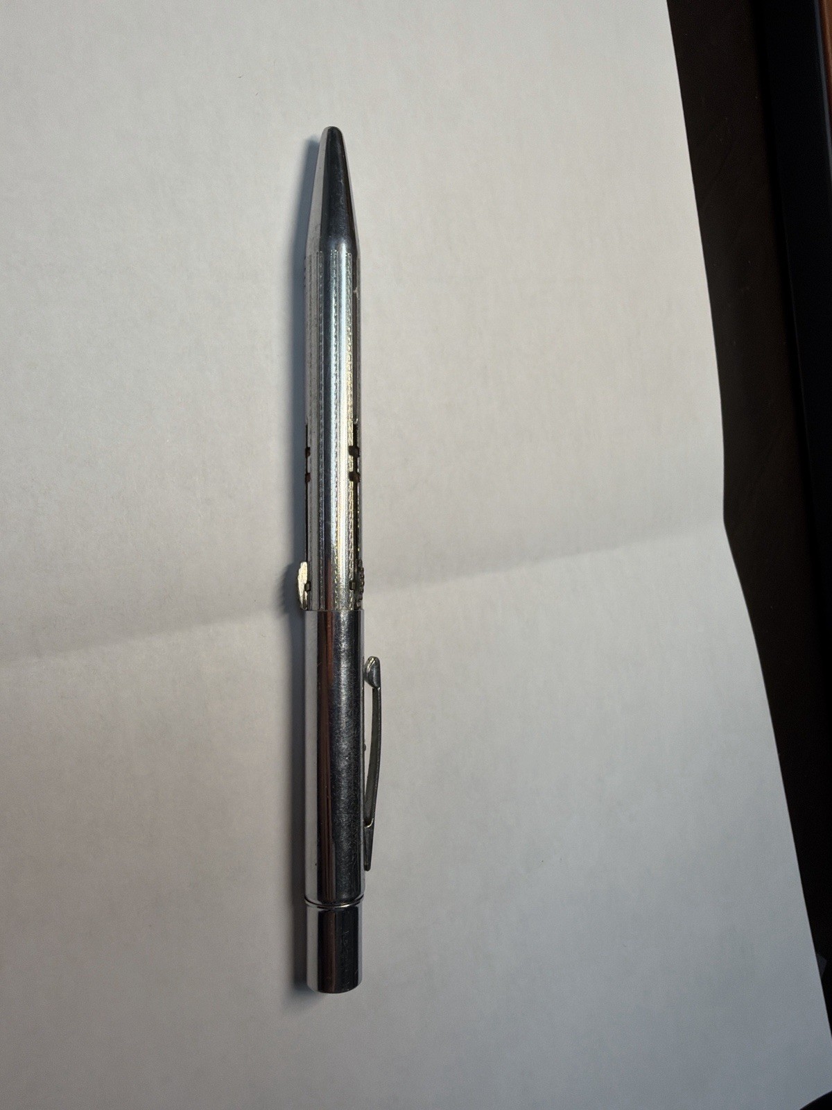 Vintage NORMA Pat. U.S.A. 3 Multi Color Mechanical Pen 1940s Metal