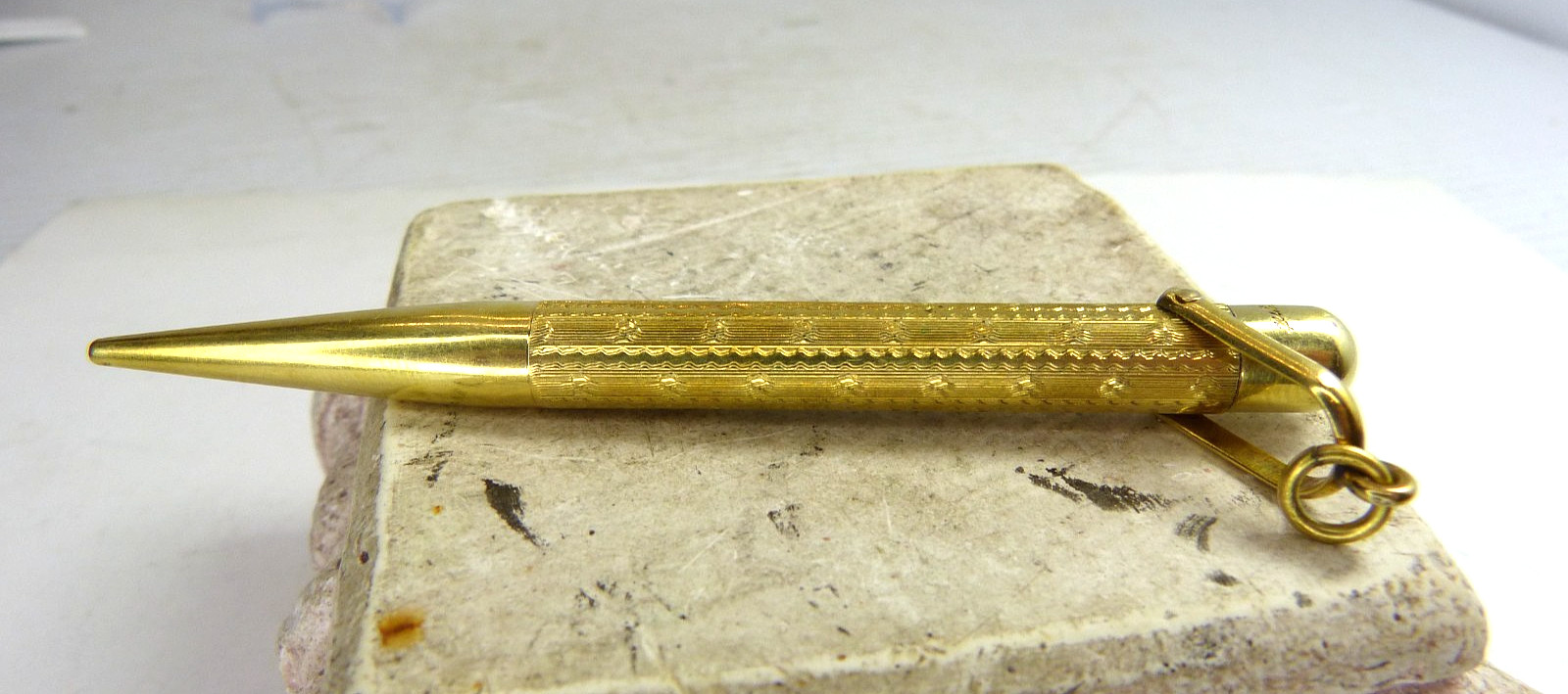 Antique Mabie Todd Fyne Poynt Mechanical Pencil Gold Filled Estate Find !