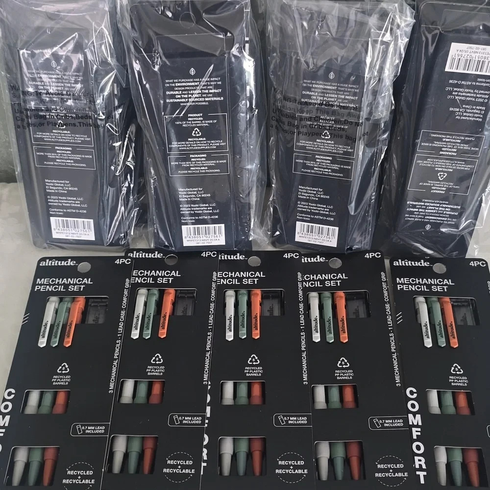 21 Mechanical Comfort Pencils Sets 3 Pencils & Lead Case Per Set New