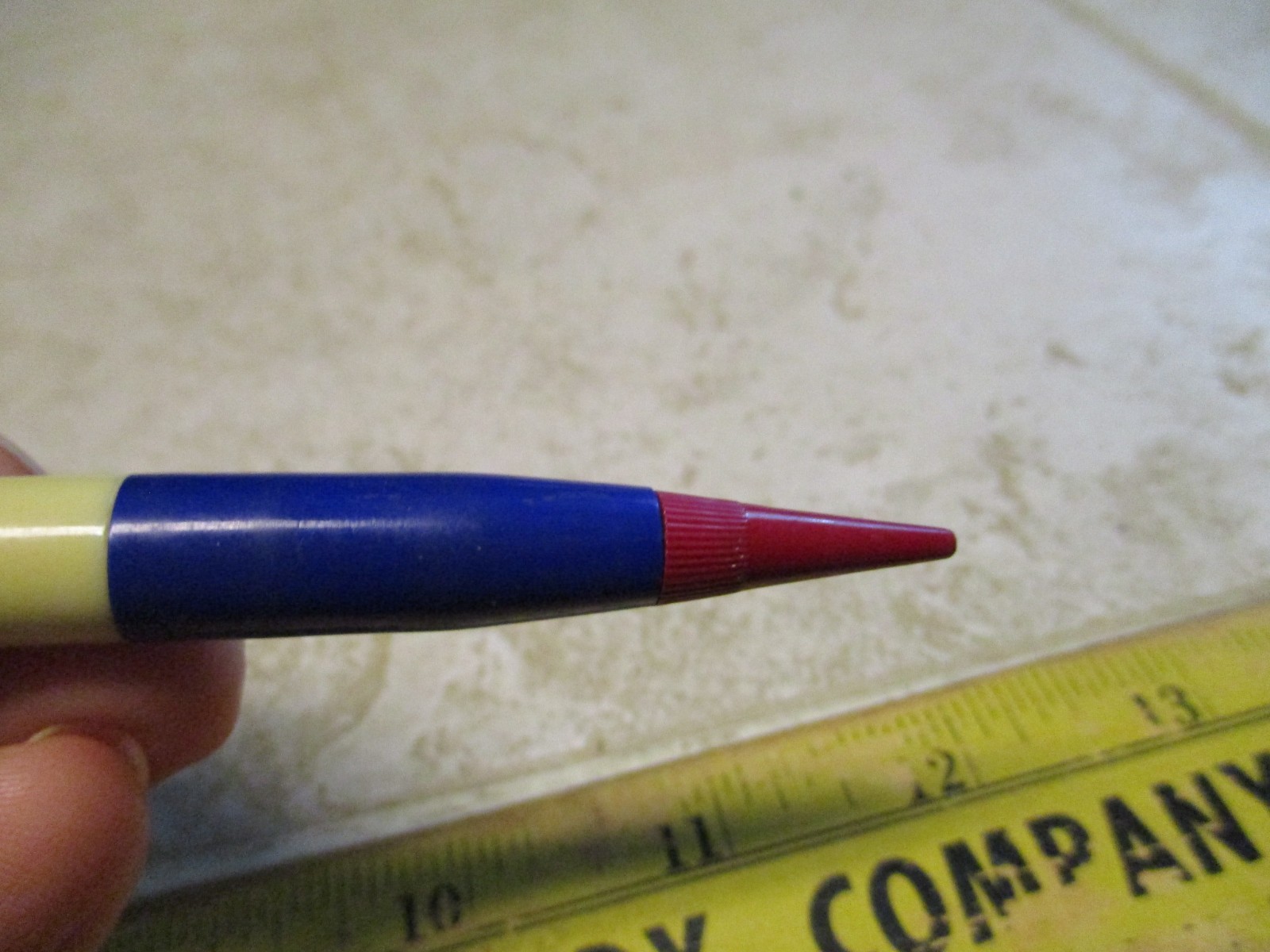 VTG Wilcox Motor Oil Mechanical Pencil P-41 Red White Blue Floaty Floating M25