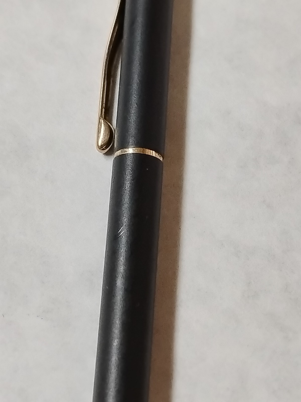 Vintage Cross Classic Century Black Matte Gold Trim Mechanical Pencil #F8