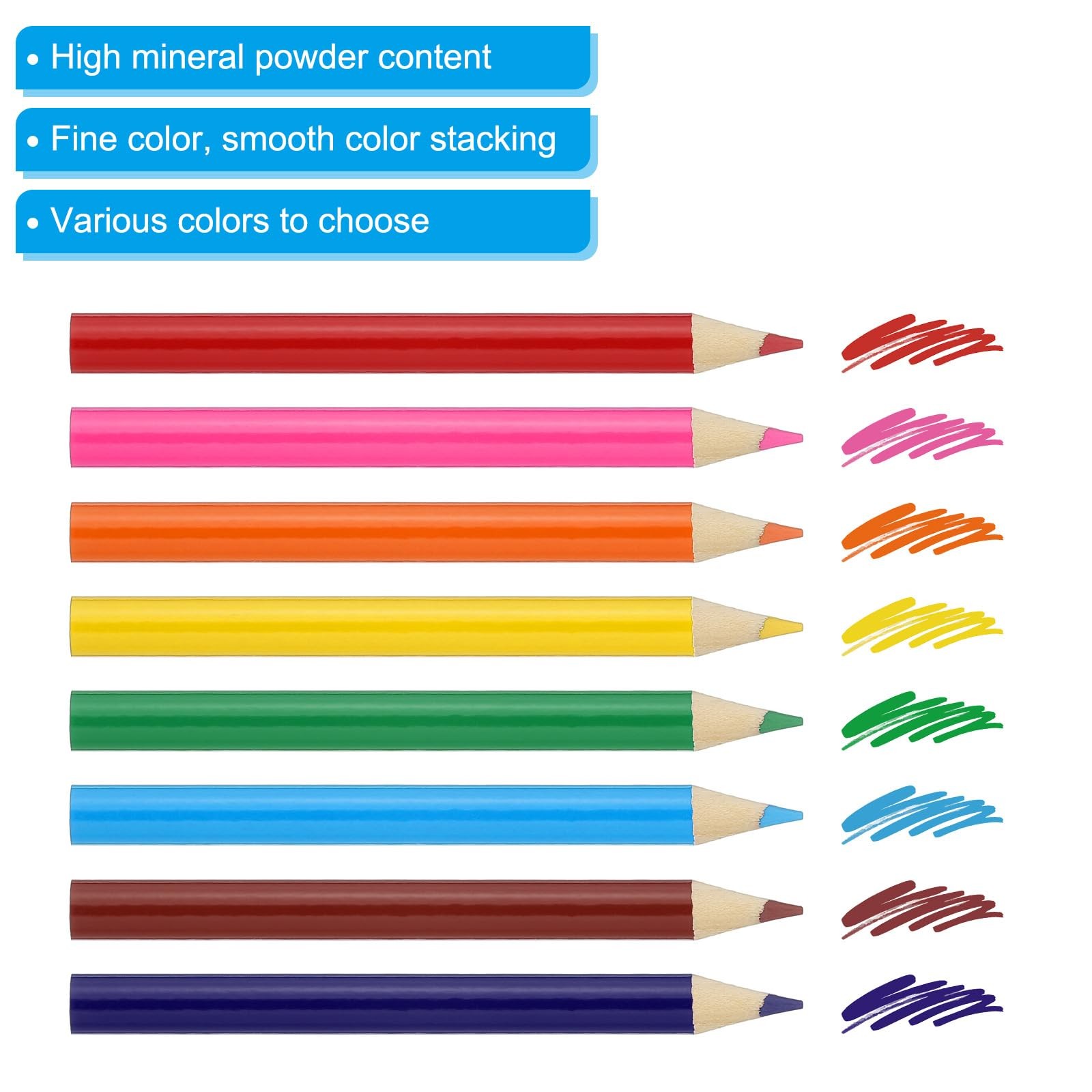 PATIKIL Fruit Green Colored Pencils Set,24 Pcs Oil Color
