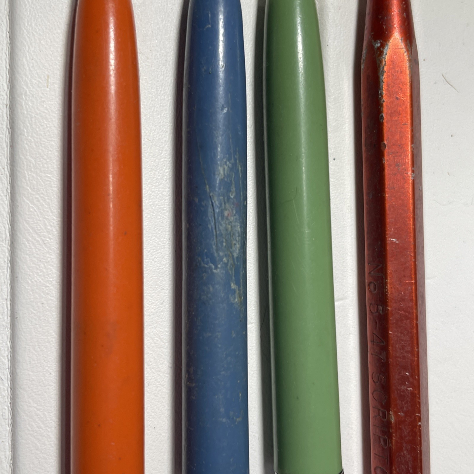 Vintage Scripto Mechanical Pencils Lot of 4 Multicolor 40s 50s 60s 70s