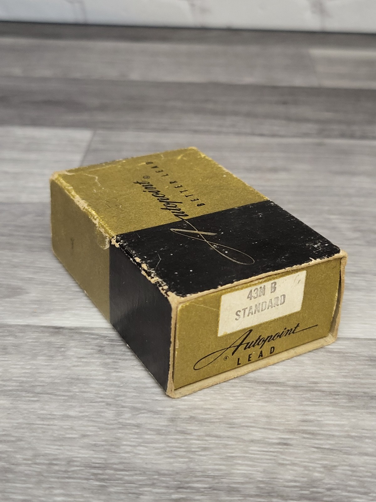 Vintage Autopoint Pencil Lead Black No 43N B Standard 5 Tubes w/ Original Box