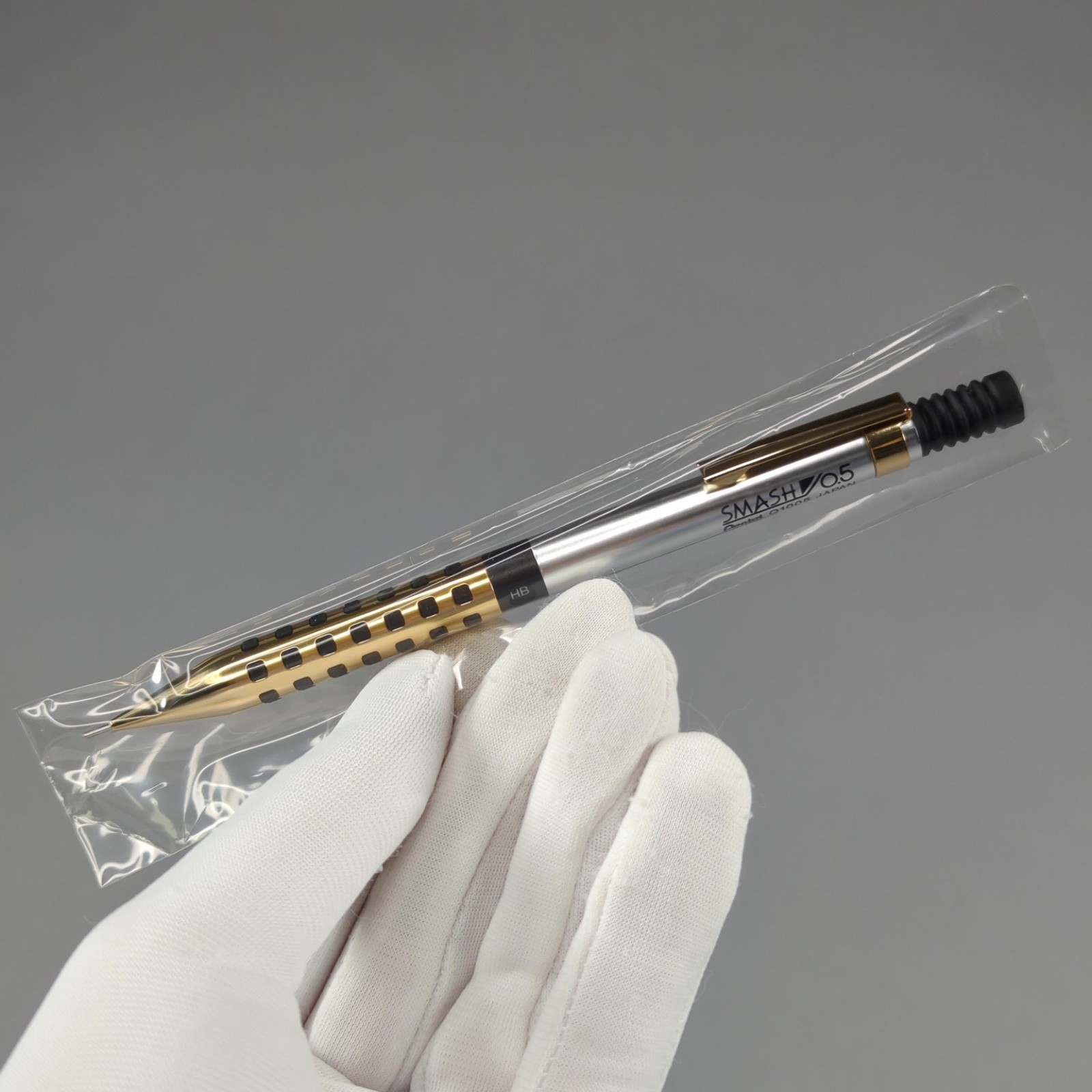 Pentel Smash Limited Edition Gold Silver 0.5mm HB Mechanical Pencil Q1005L-Z New