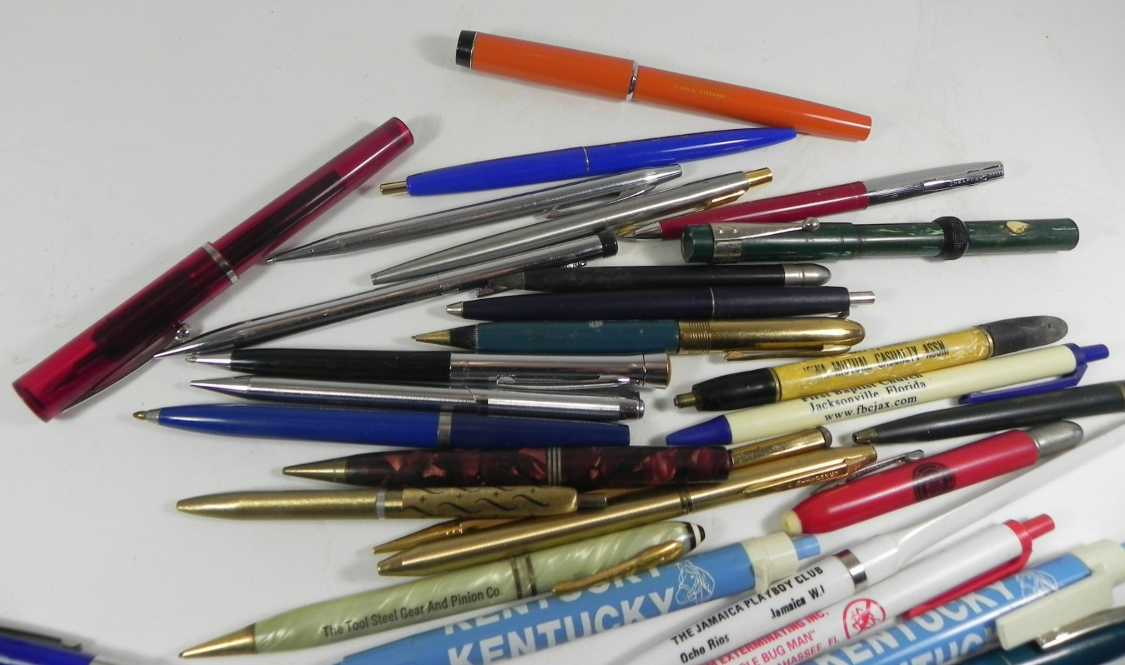 Large Lot of Vintage Advertising, Sheaffer, Fountain, Mechanical Pens & Pencils