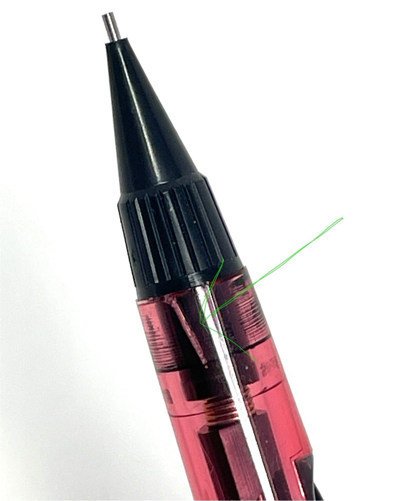 Pentel PD345 Mechanical Pencil 0.5mm Translucent Japan with Extra Lead