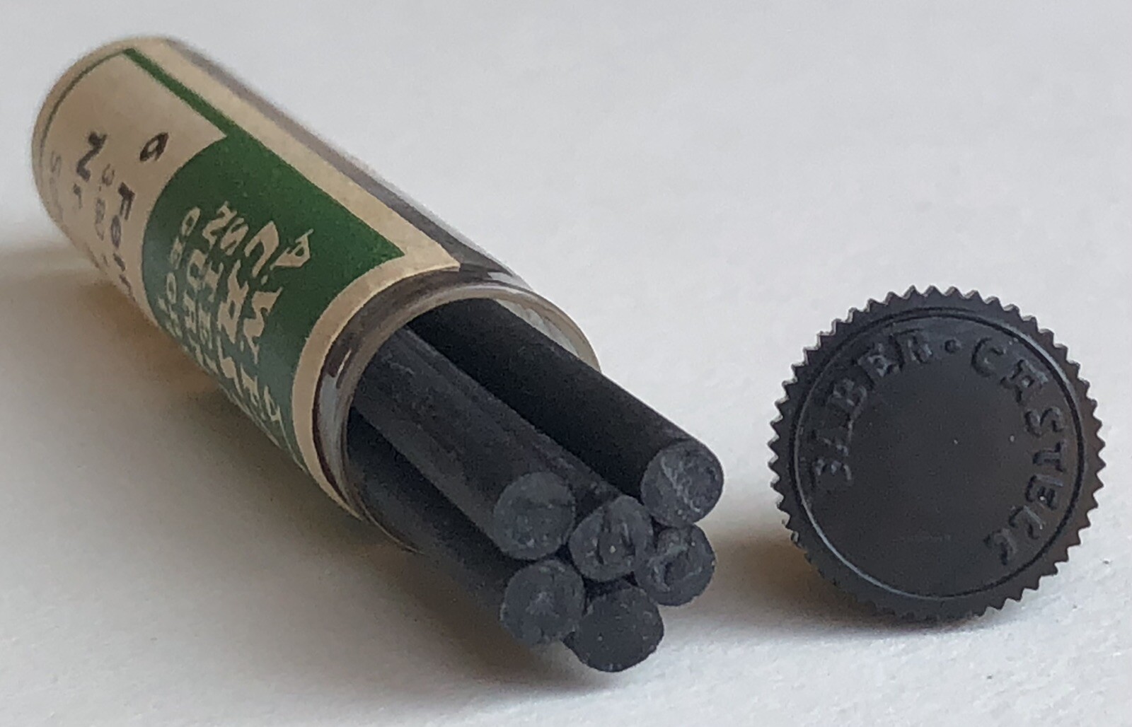 Vintage A. W. Faber Castell NOS 6pk Tube 3.8mm Mechanical Pencil Lead 1-3/4″