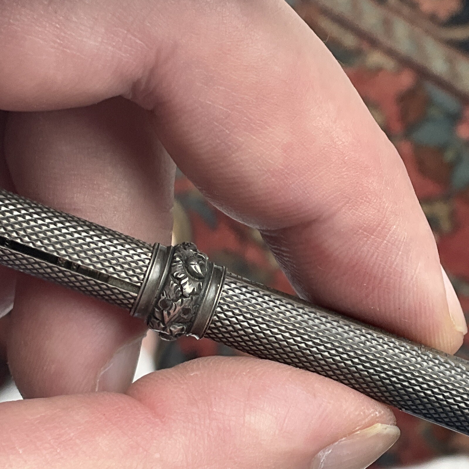 Antique Sampson & Mordan Sterling Silver Retractable Pencil Date Mark 1833