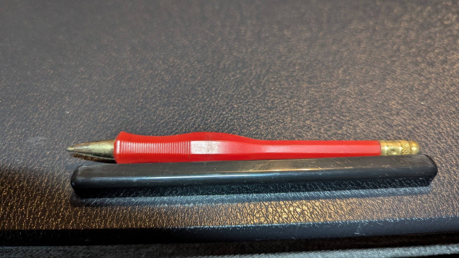 Vintage Zaner Bloser Col’s.Pat Red Silver and gold colors, ink pen needs refill