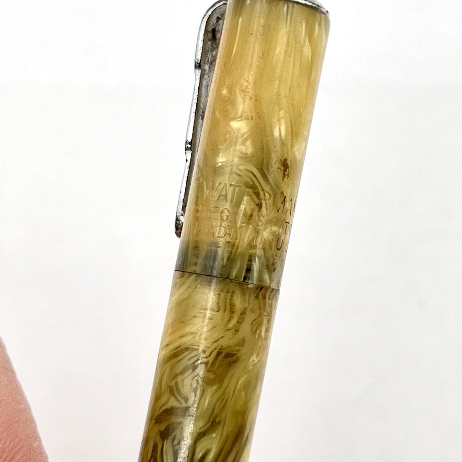 Waterman Lady Patricia Mechanical Pencil 4.25″ 1.1mm Yellow Persian Chrome Trim