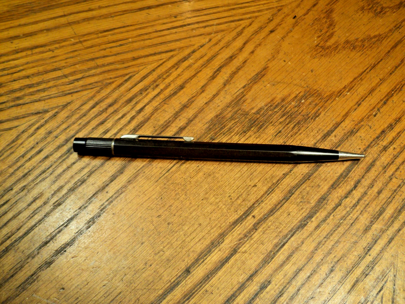 Vintage Autopoint Mechanical Pencil Western Star Mill Metal Cap 5-9/16″ Long