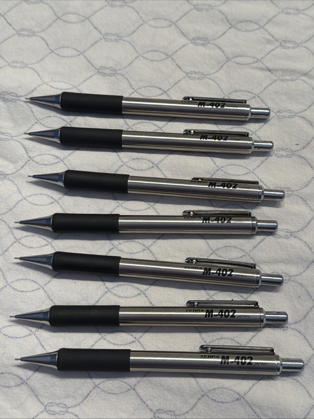 Lot Of 7 Zebra M-402 Mechanical Pencils Made In Japan