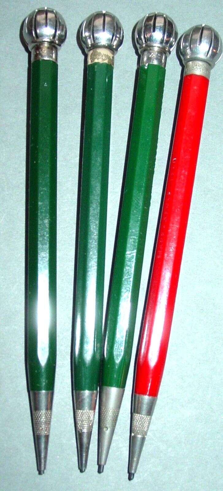 4 Vintage Bell Systems Autopoint Phone Dialer Mechanical Pencils Mixed Lot USA
